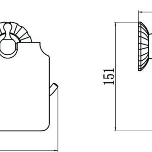 Держатель для туалетной бумаги и освежителя Savol S-R8951C